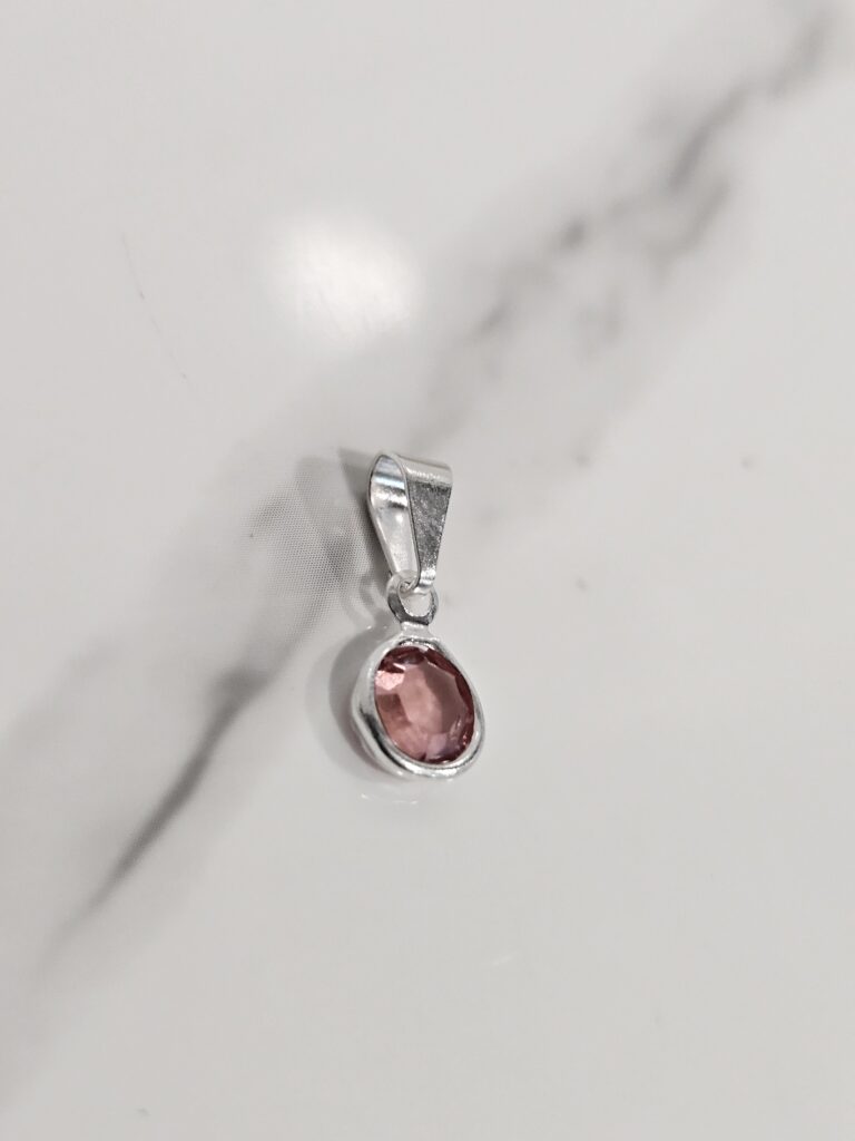 Colgante punto de luz rosado