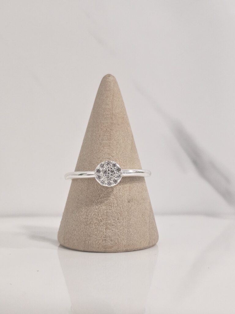 Anillo circulo con microcircones