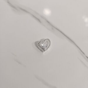 Colgante corazón con microcircones y circon corazón