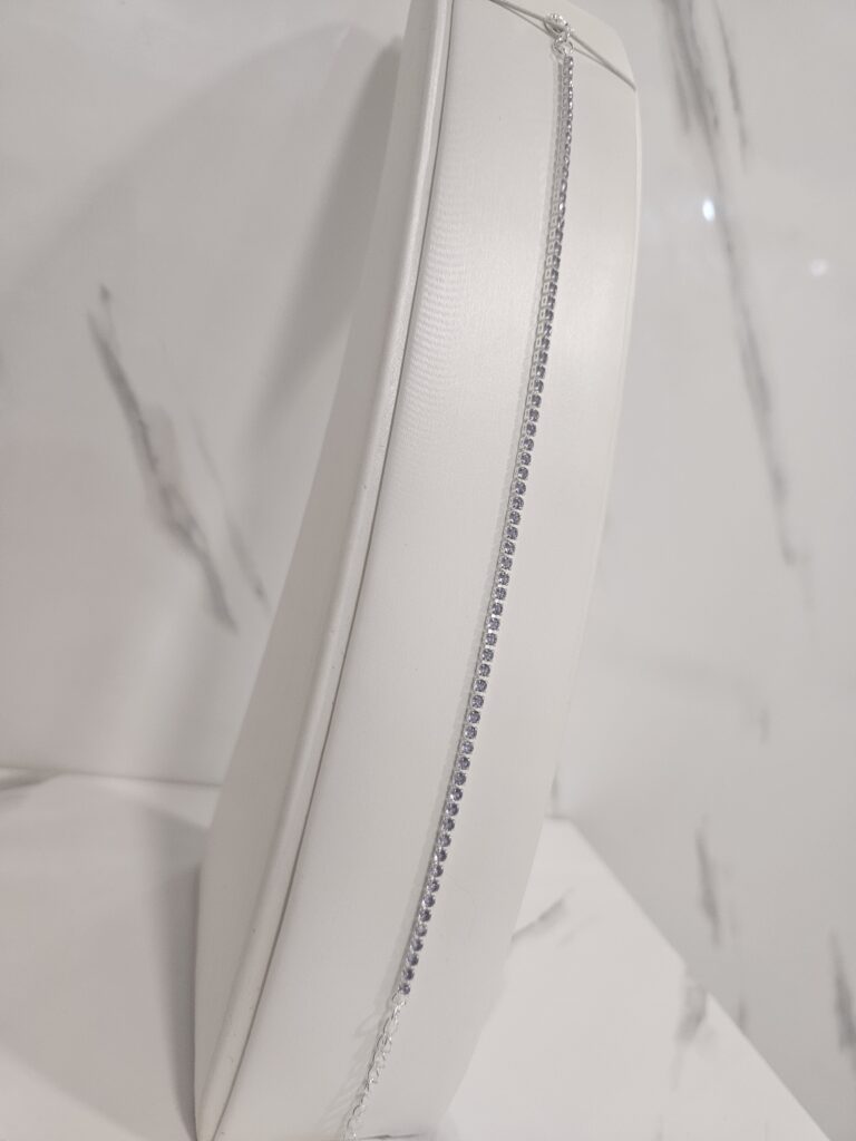 Pulsera tennis lila - 2mm