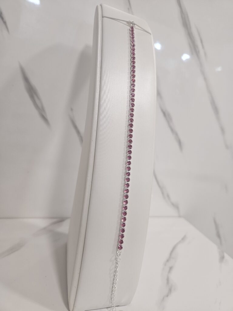 Pulsera tennis fucsia - 3mm