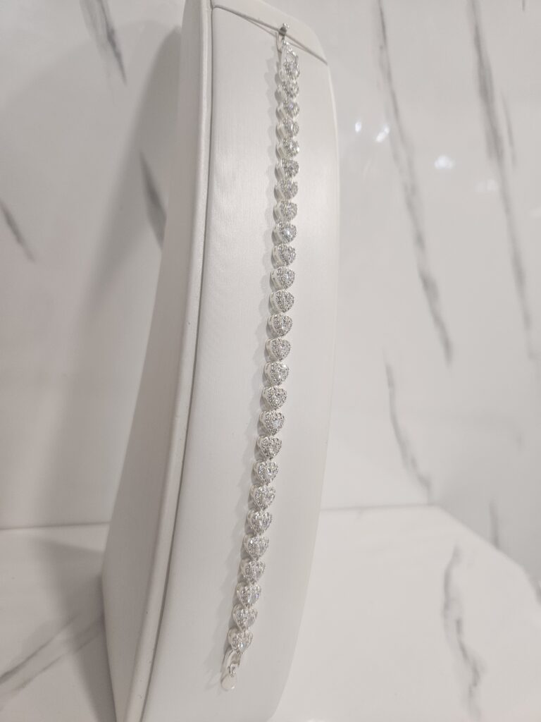Pulsera corazones tennis