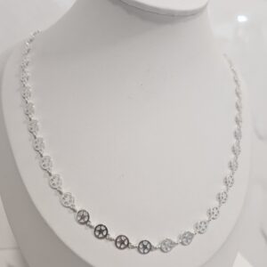 Cadena circulos con estrellas 6mm