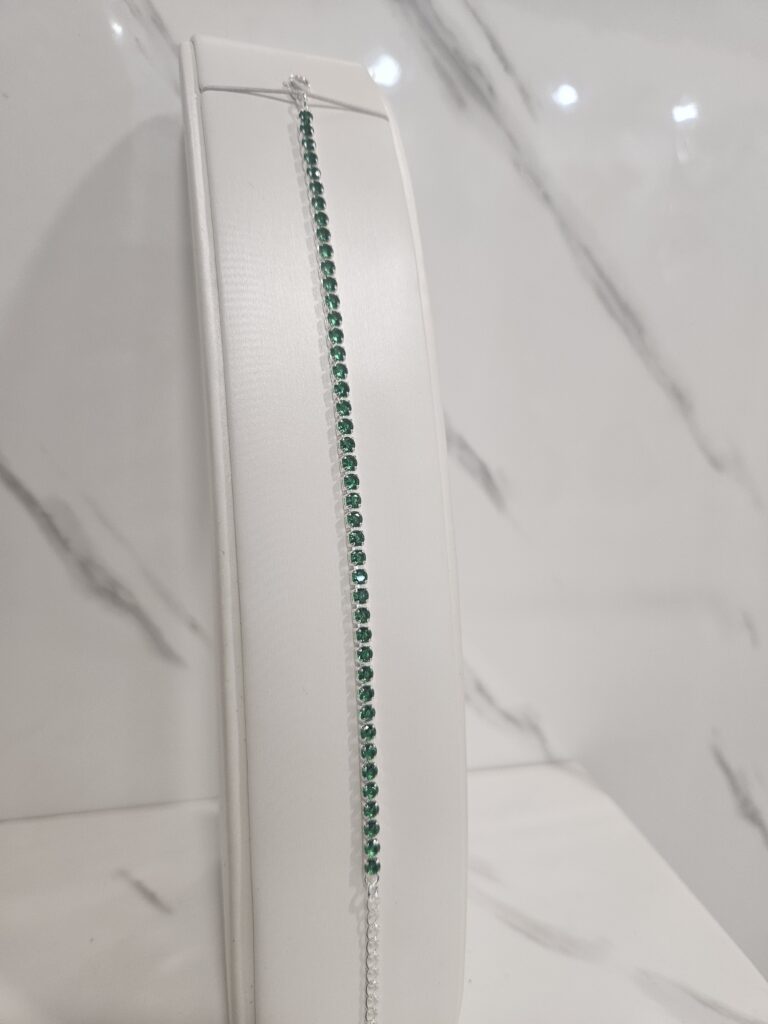 Pulsera tennis verde