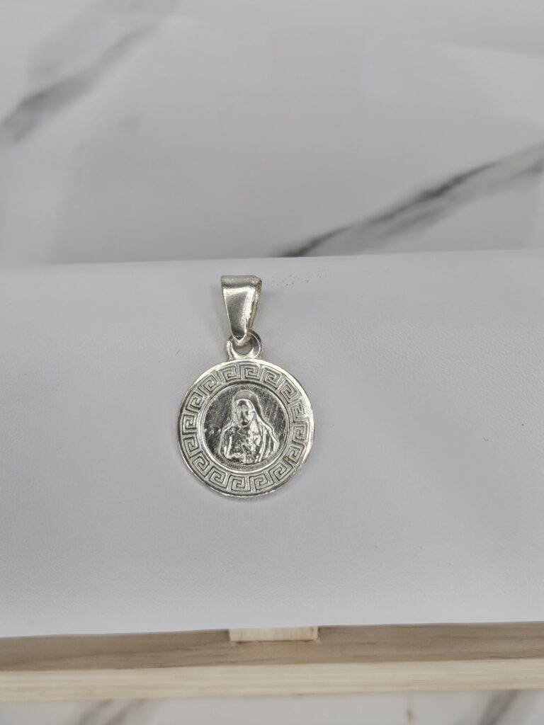 Colgante cristo medalla redonda