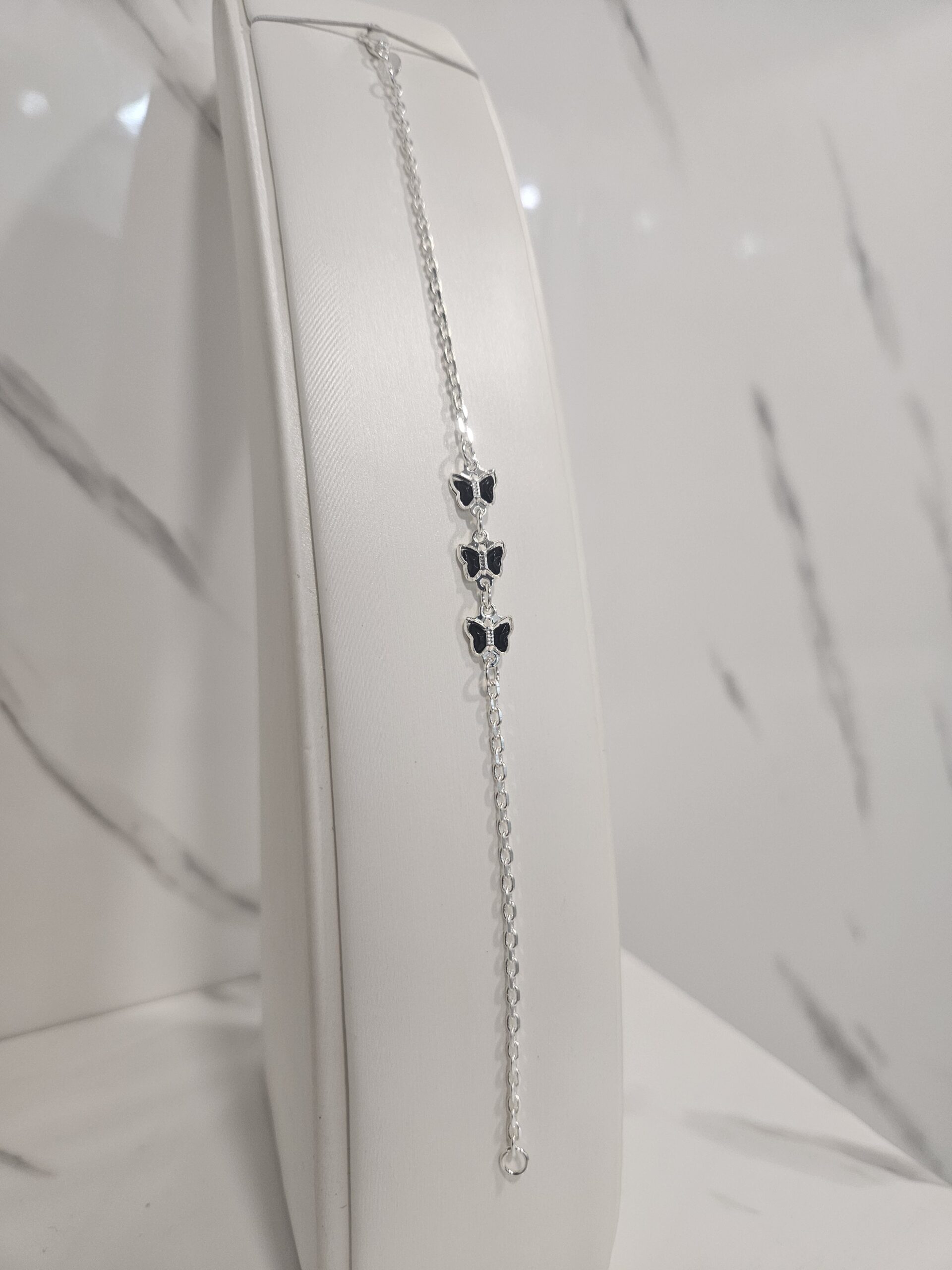 Pulsera mariposas circones onix