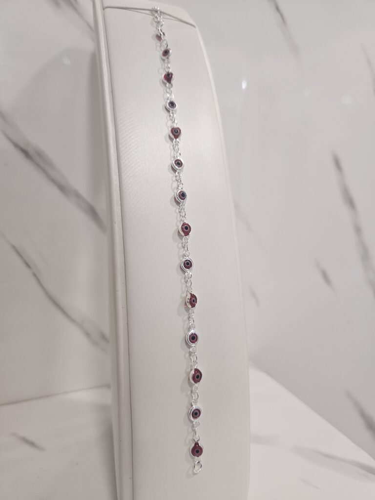 Pulsera ojos turcos rojos