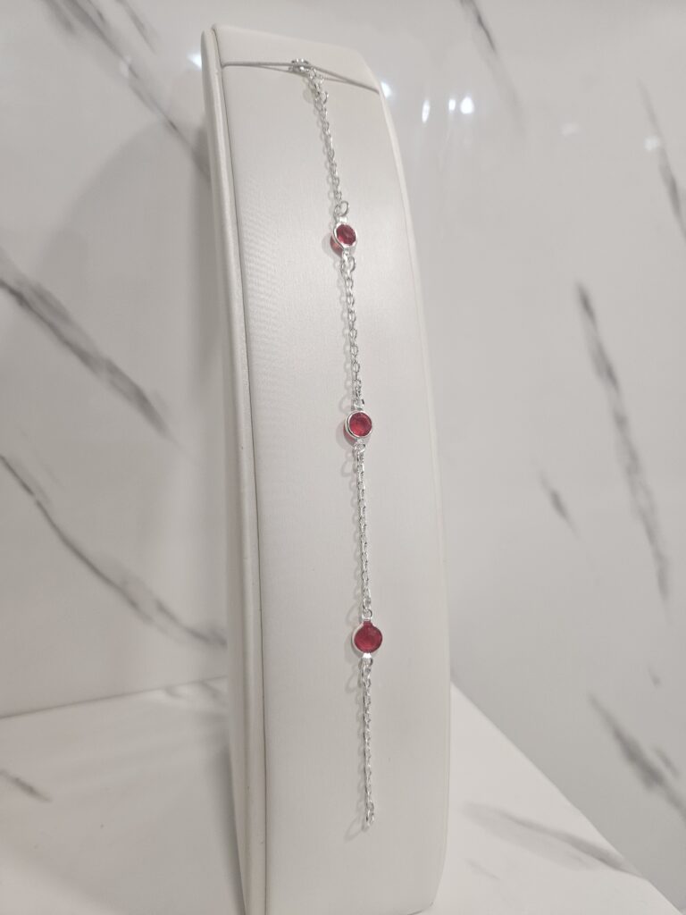 Pulsera circones rojos circulares