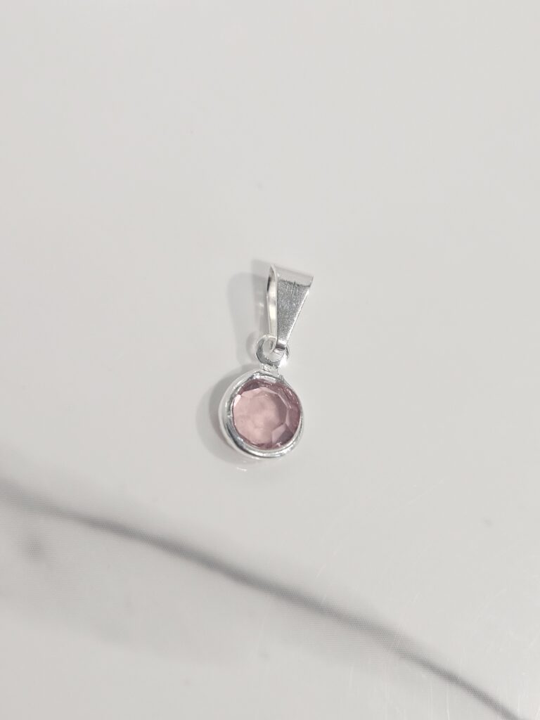 Colgante punto de luz rosado