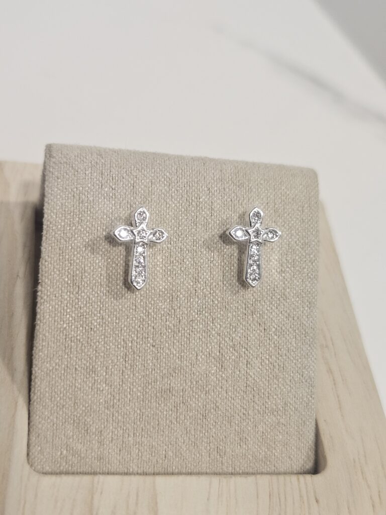 Aro pegado cruz con estrella microcircones